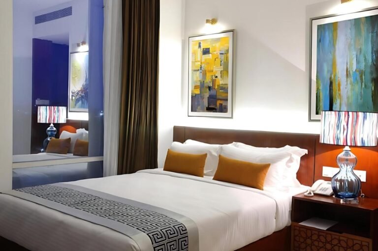 Guest room at Empyrean Hotel Dhaka