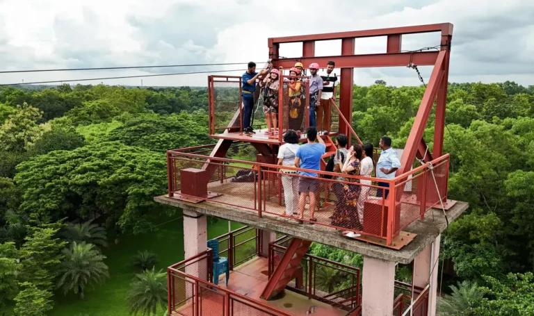 Zip line adventure at Sarah Resort, Gazipur