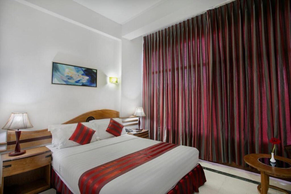 Guest room with seating at Seagull Hotel, Cox's Bazar