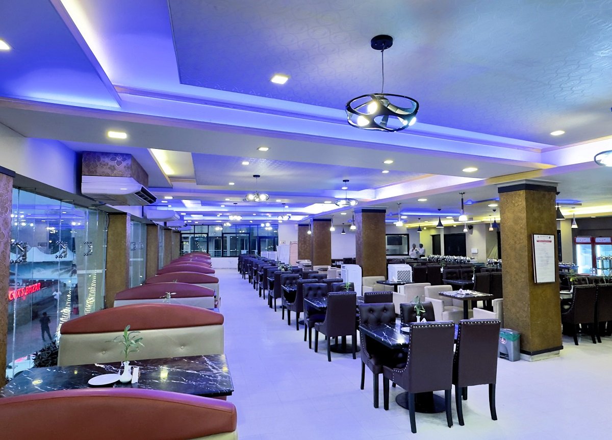 Kasundi multi-cuisine restaurant dining area at Hotel Kollol by J&Z Group